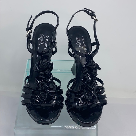 Donald J Pliner Sz 7.5M Bambi High Wedge Sandals - Picture 4 of 11